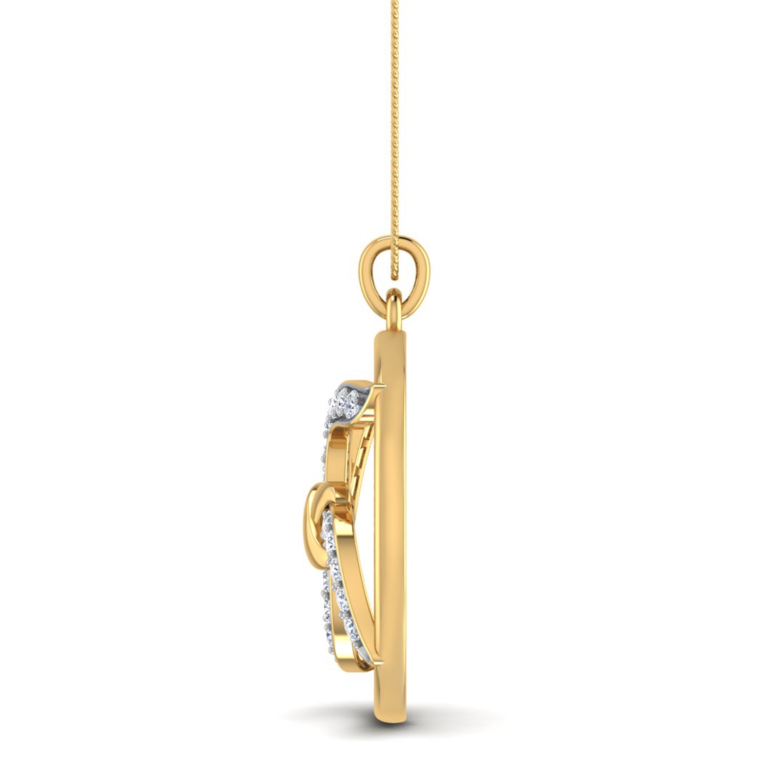Nidal Jewels | Swastika Diamond and Gold Pendant - Nidal Jewels